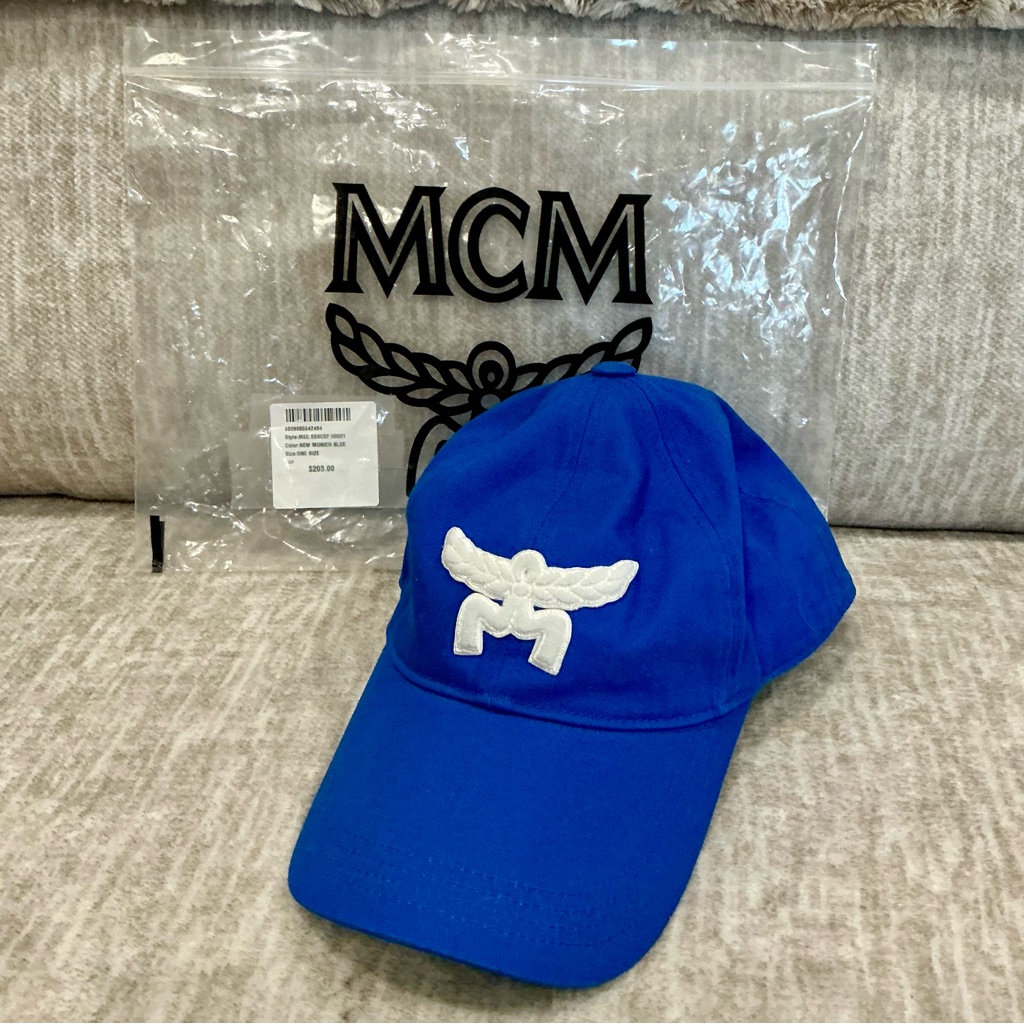 Bnwtmcm Royal Blue Cap With White Wing Emblem